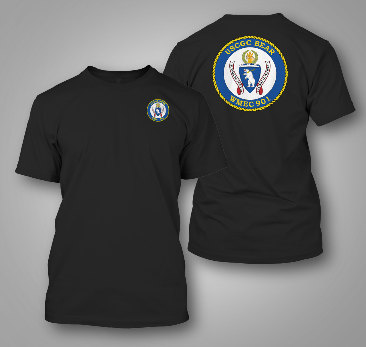USCGC Bear (WMEC-901) Black T-Shirt